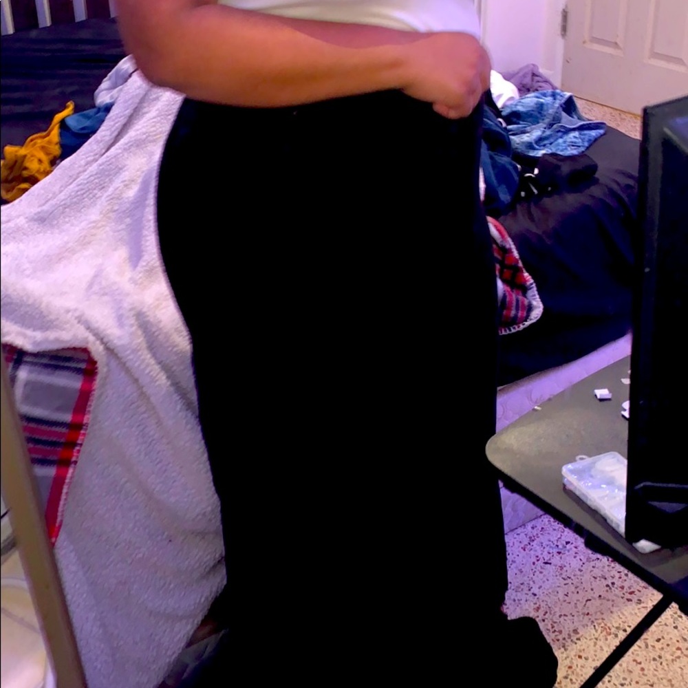 Black maxi skirt